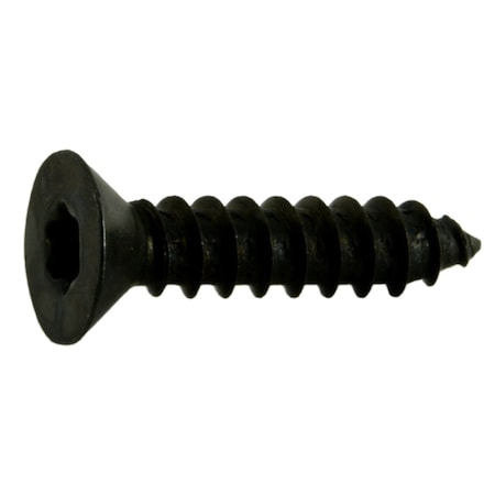 Midwest Fastener Sheet Metal Screw, #6 x 5/8 in, Black Steel Flat Head Torx Drive, 35 PK 36922